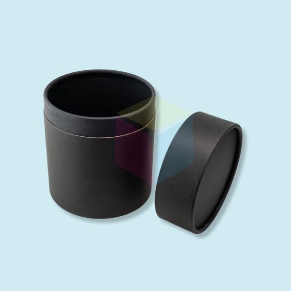 Black Paper Candle Tube