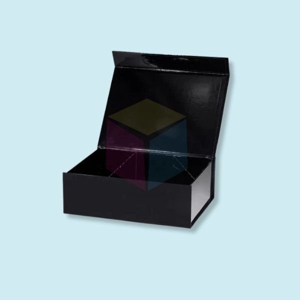 Custom Glossy Black Gift Boxes