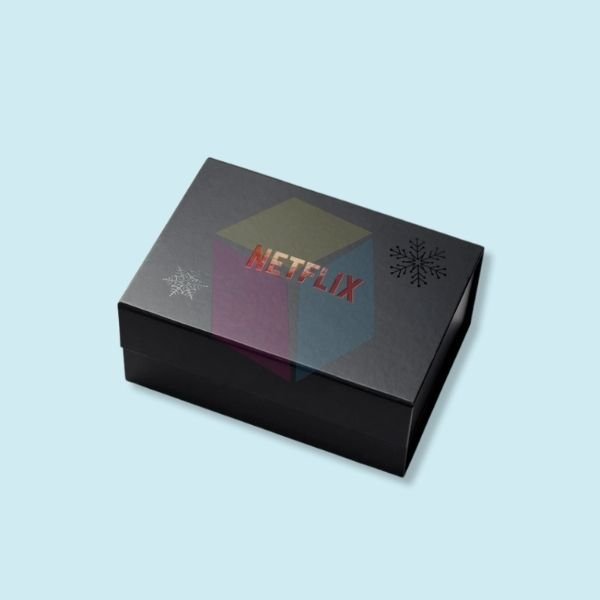 Custom Glossy Black Gift Boxes