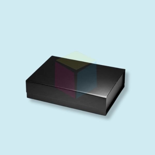 Custom Glossy Black Gift Boxes